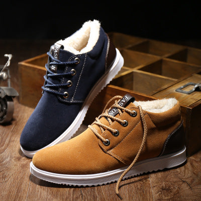 Men's Cotton-Lined Casual Sneakers