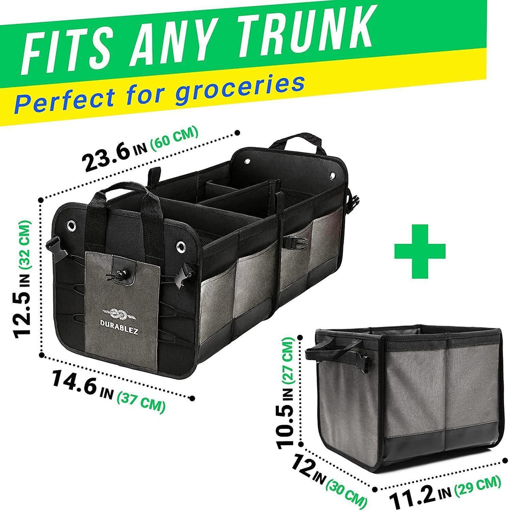 Collapsible Car Trunk Organizer (3-Compartment)