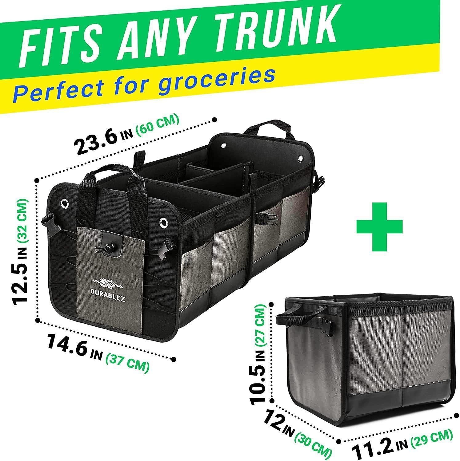 Collapsible Car Trunk Organizer (3-Compartment)