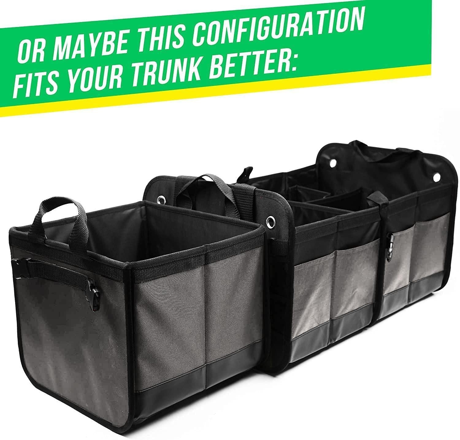 Collapsible Car Trunk Organizer (3-Compartment)