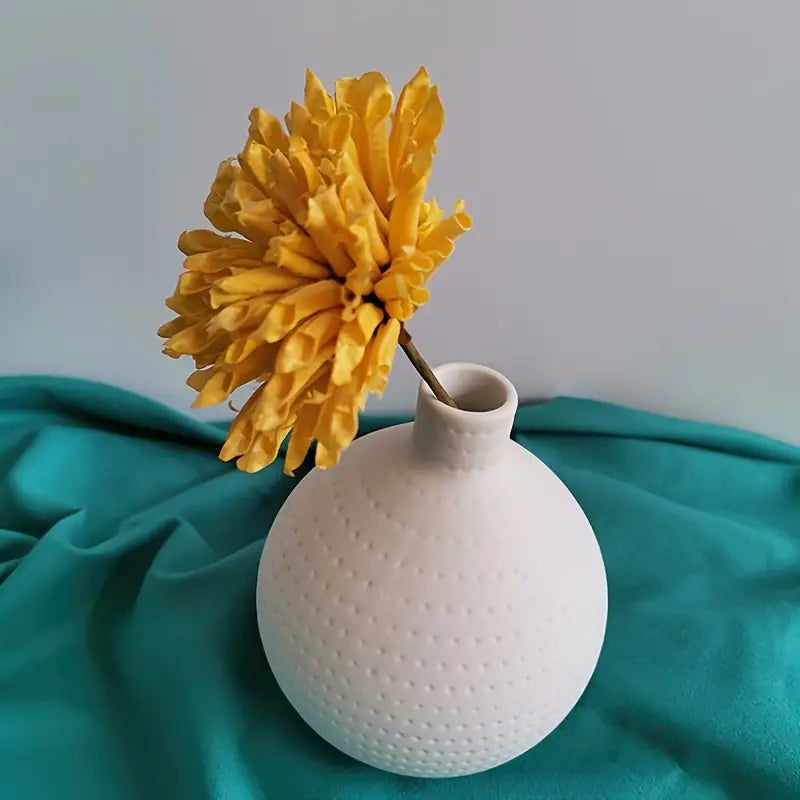 Modern White Ceramic Flower Vase