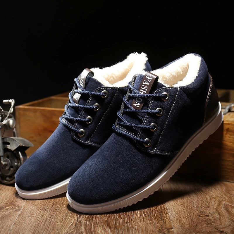 Men's Cotton-Lined Casual Sneakers