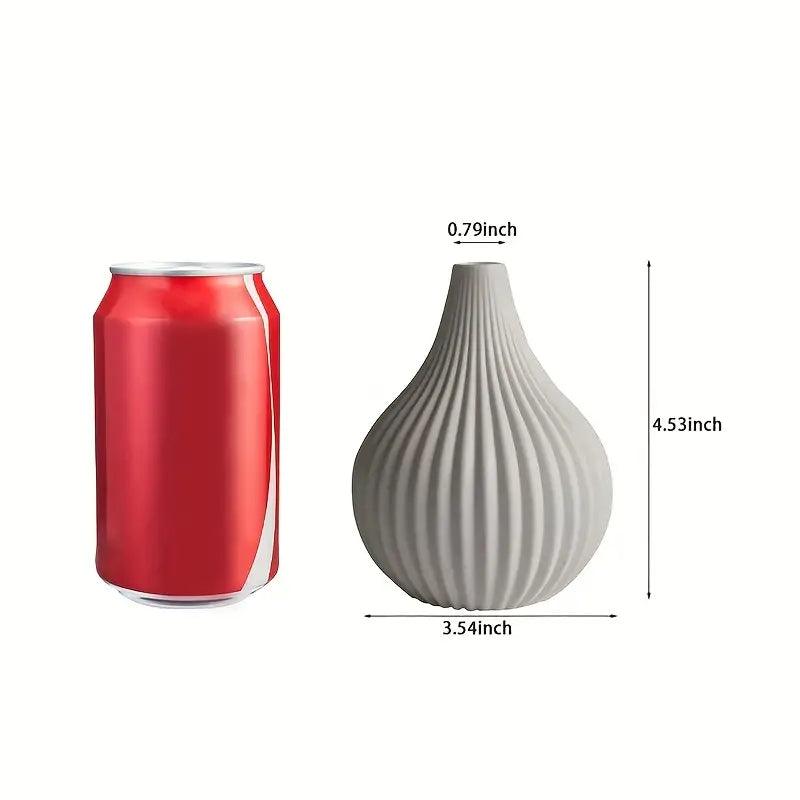 Modern White Ceramic Flower Vase