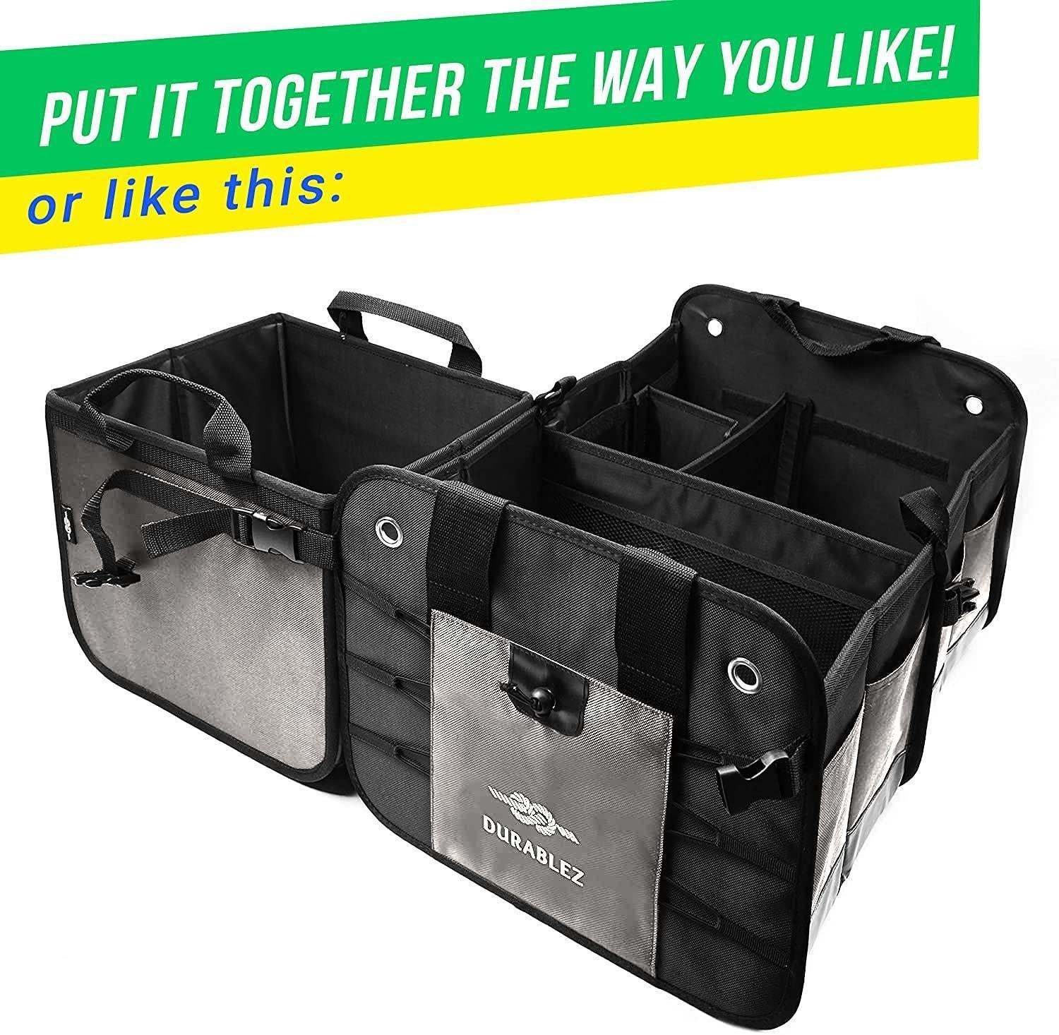 Collapsible Car Trunk Organizer (3-Compartment)