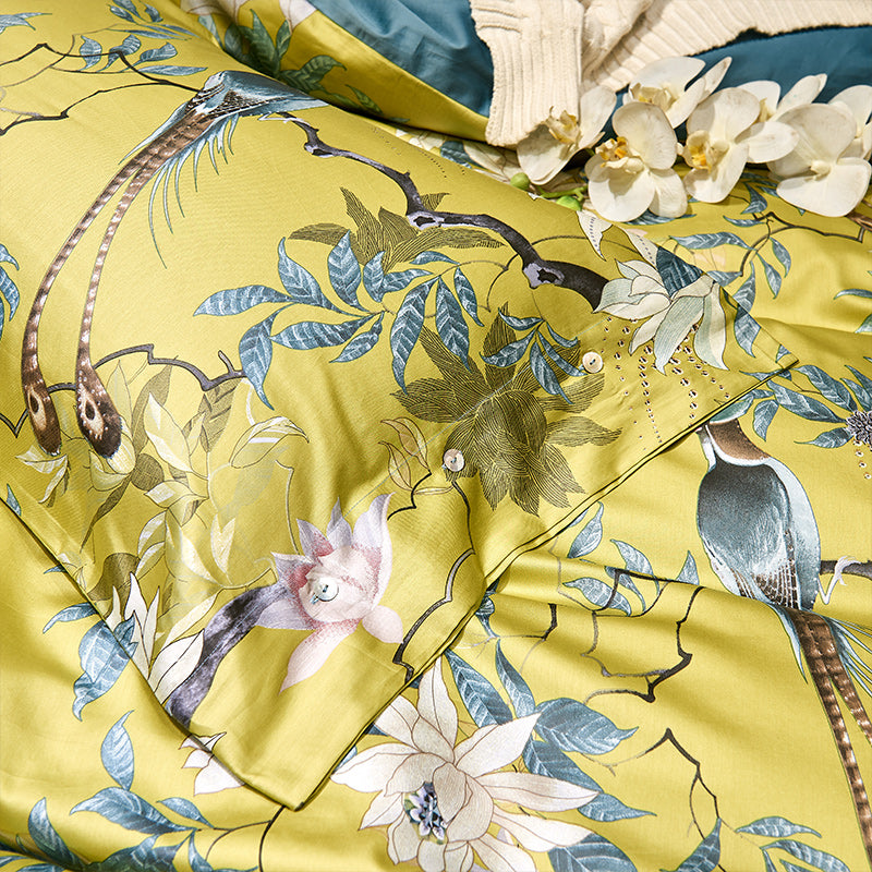 Striped Satin Cotton Bedding Set