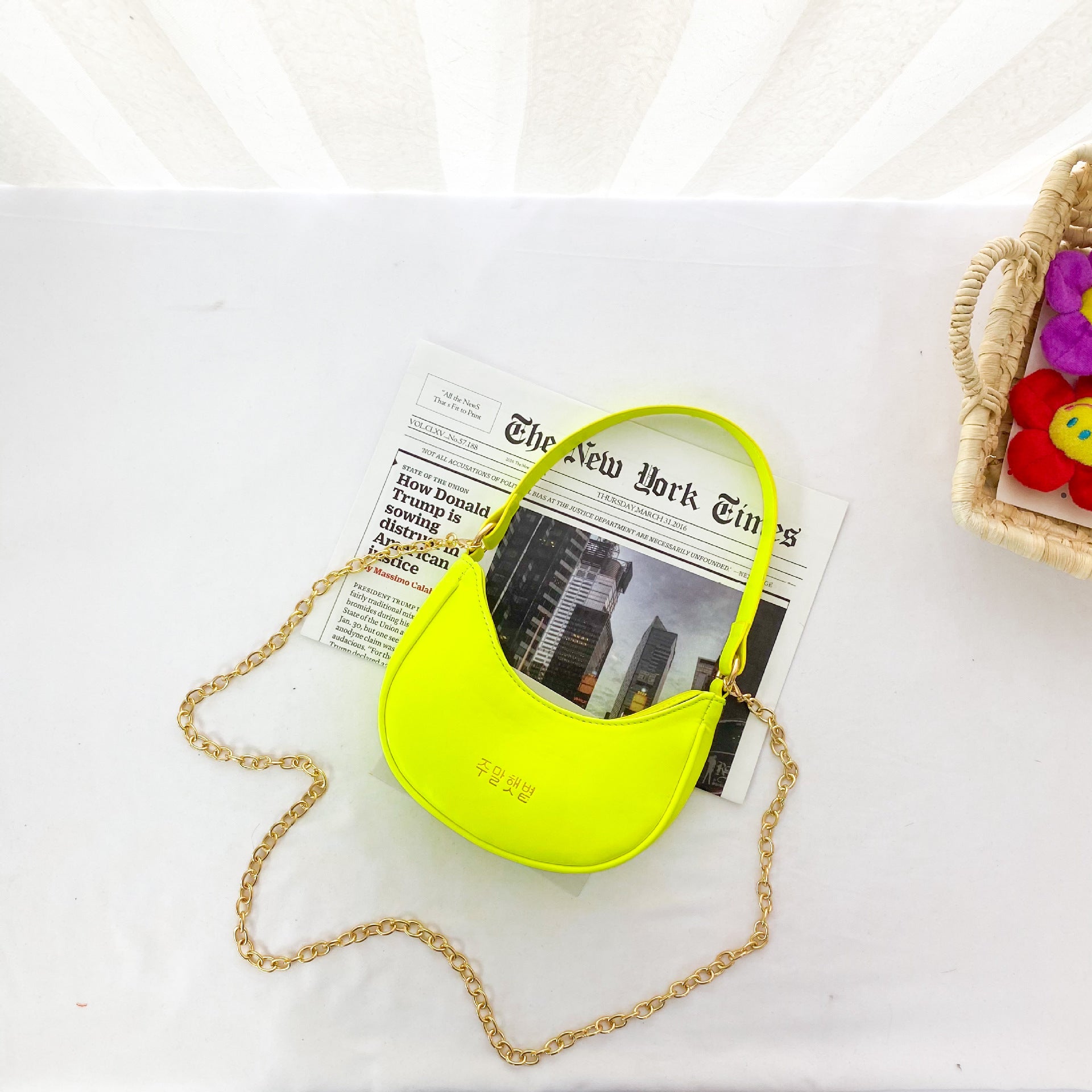 Fluorescent Children's Armpit Bag - Korean & Western Style
