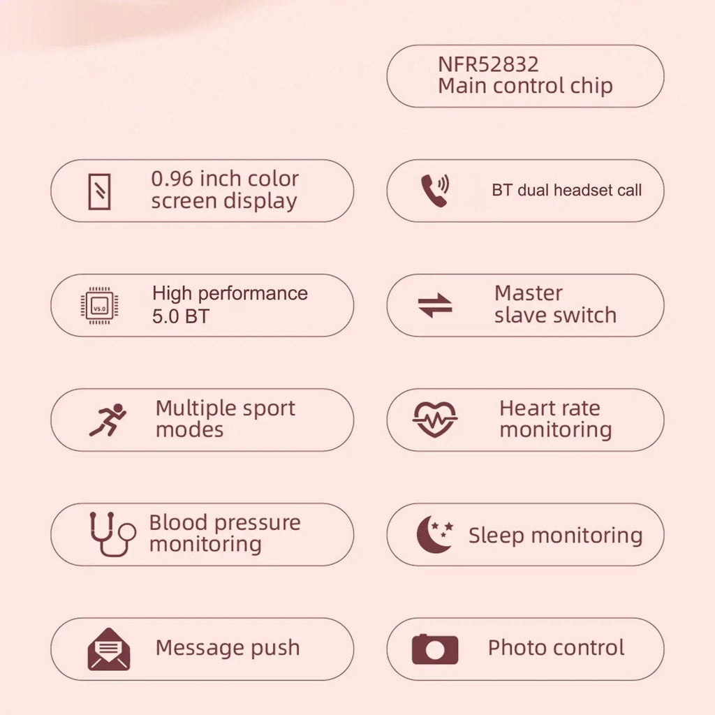 2-in-1 Smart Watch & Wireless Earbuds Combo