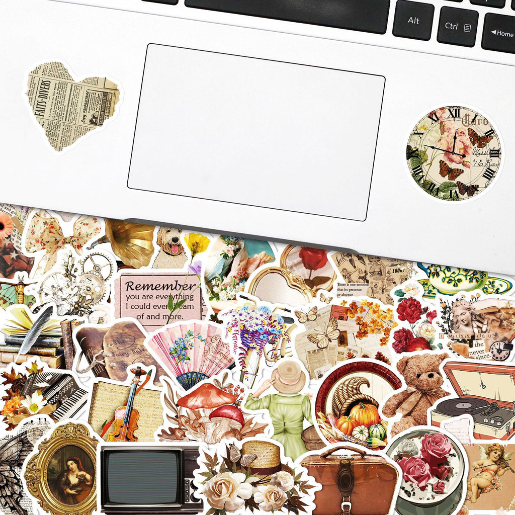 50 PCS Cute Retro Hand Account Stickers for Girls