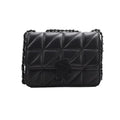 Solid Color Small Rhombus Chain Shoulder Bag