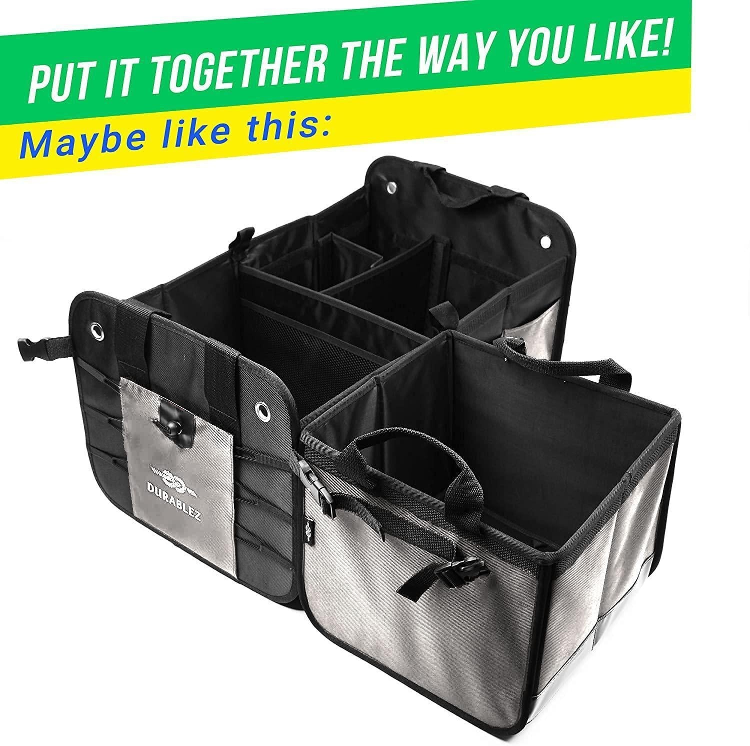 Collapsible Car Trunk Organizer (3-Compartment)