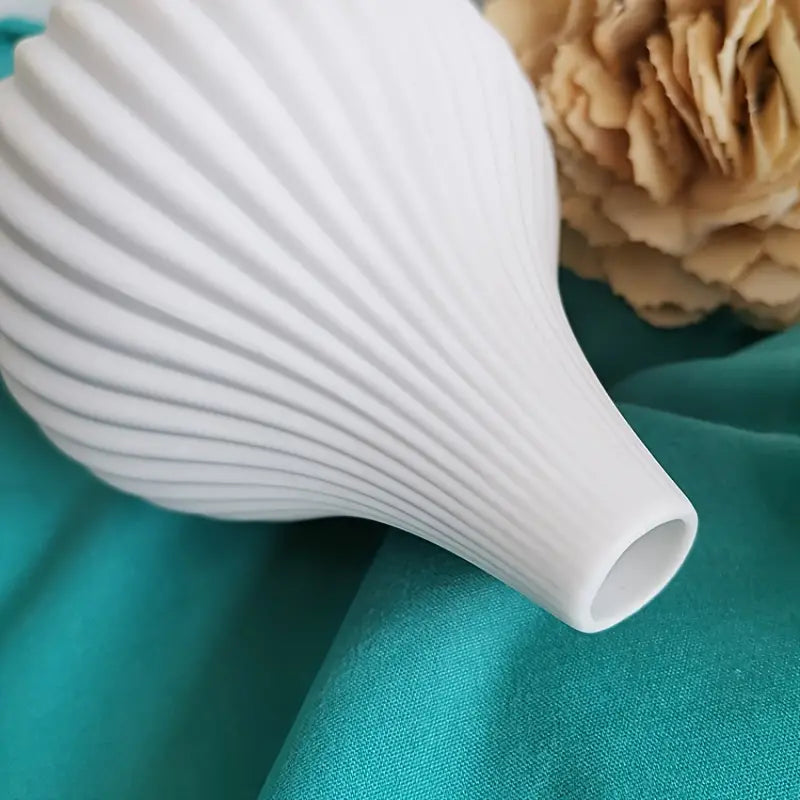 Modern White Ceramic Flower Vase