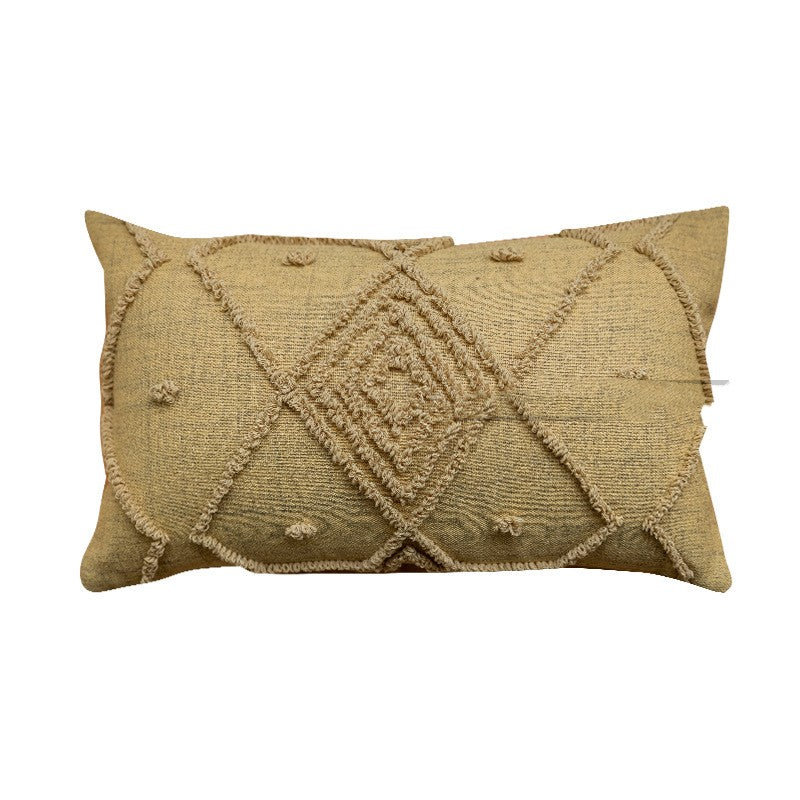Geometric Loop Velvet Cushion for Room Decor