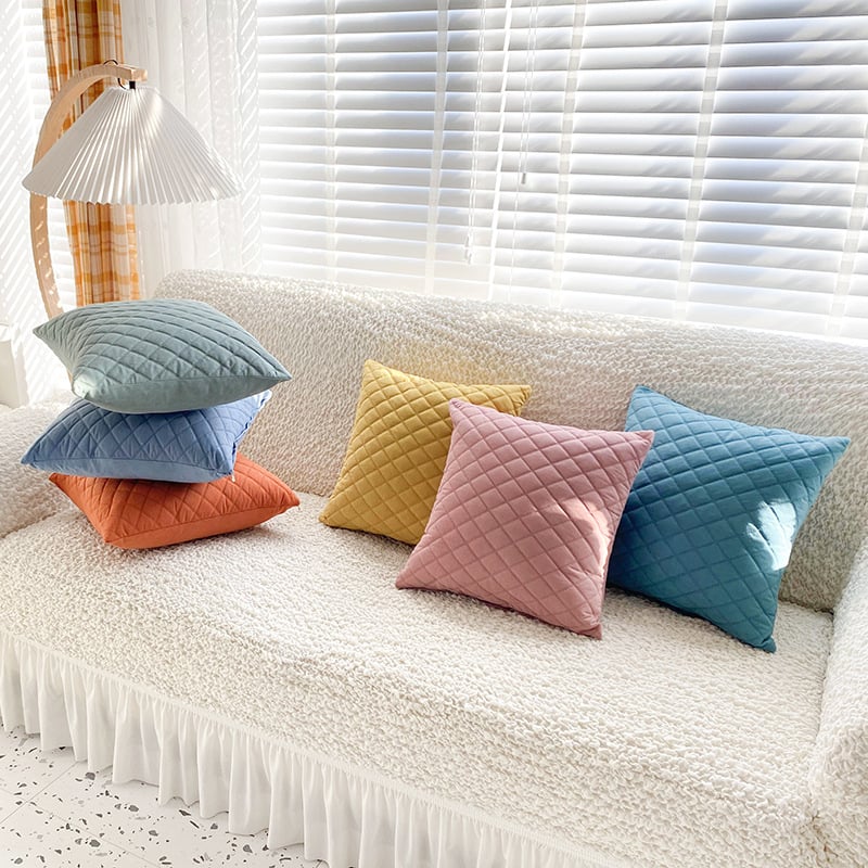 Velvet Fabric Art Cushions for Living Room Decor