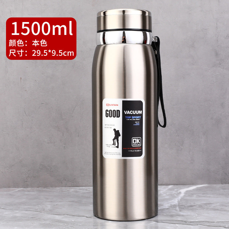 Stainless Steel Insulated Tea Cup 1000ml for Outdoors
