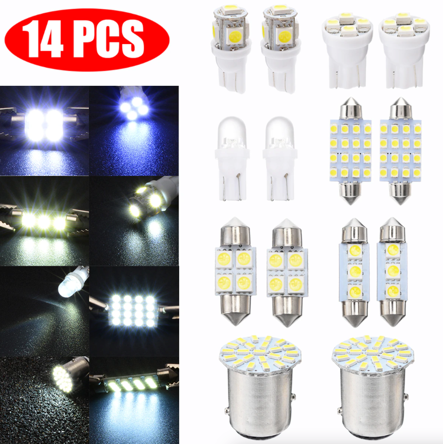 LED Interior Car Light Kit (14-Piece)