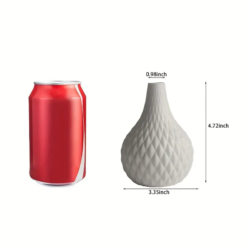Modern White Ceramic Flower Vase