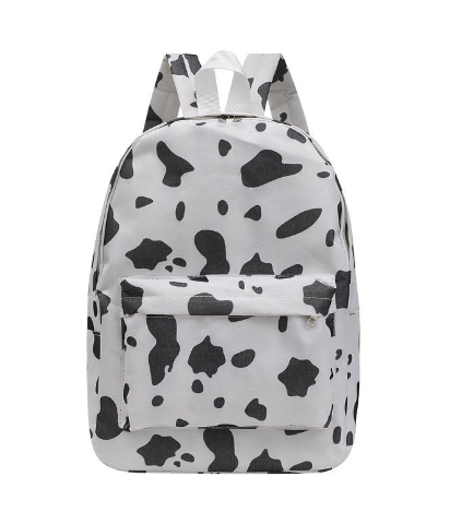 Cow Print Canvas Backpack