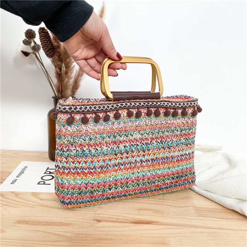 Casual Fabric Shopping Handbag