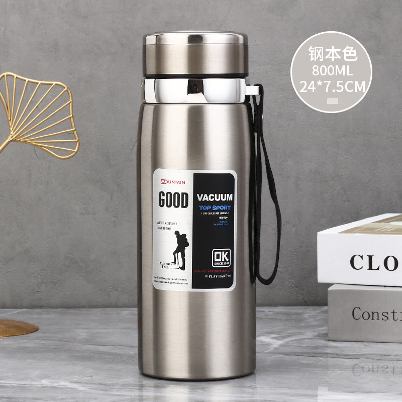 Stainless Steel Insulated Tea Cup 1000ml for Outdoors