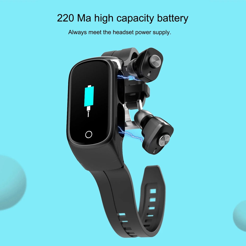 2-in-1 Smart Watch & Wireless Earbuds Combo