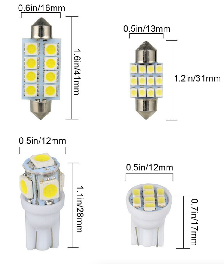 LED Interior Car Light Kit (14-Piece)