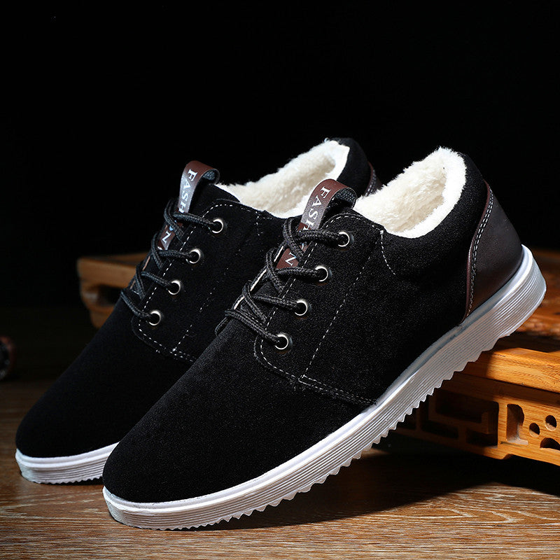 Men's Cotton-Lined Casual Sneakers