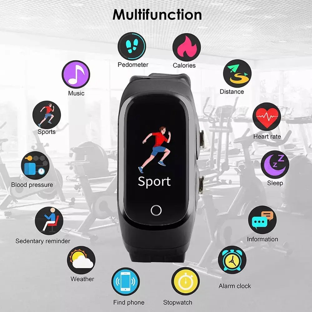 2-in-1 Smart Watch & Wireless Earbuds Combo