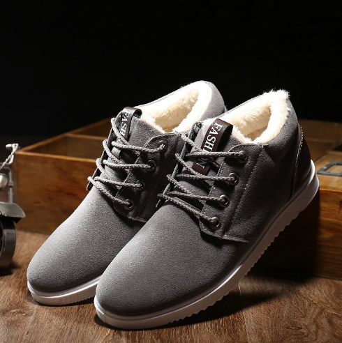 Men's Cotton-Lined Casual Sneakers