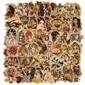 50PCS Waterproof Retro Sailor Girl Graffiti Stickers