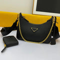 P Family 3-in-1 Nylon Chain Shoulder Bag