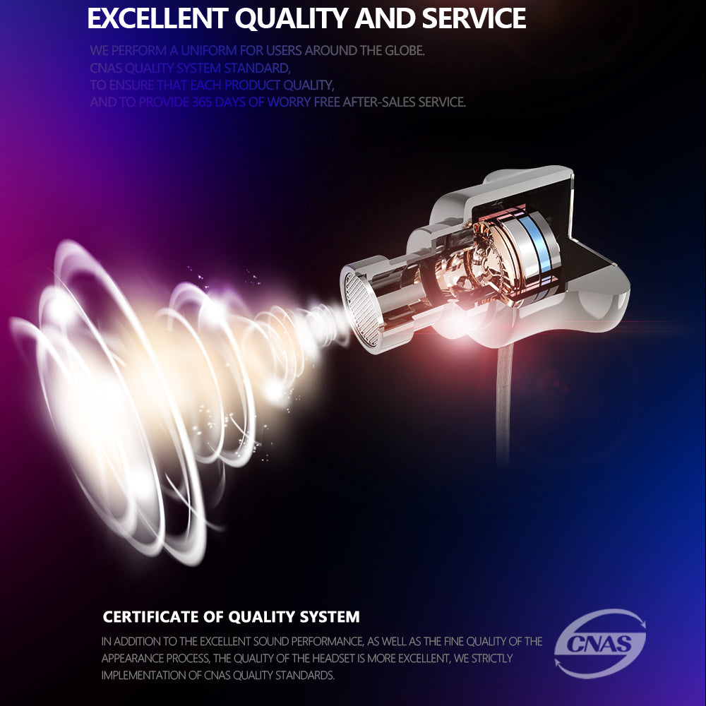 Bass Boost In-Ear Headphones with Mic