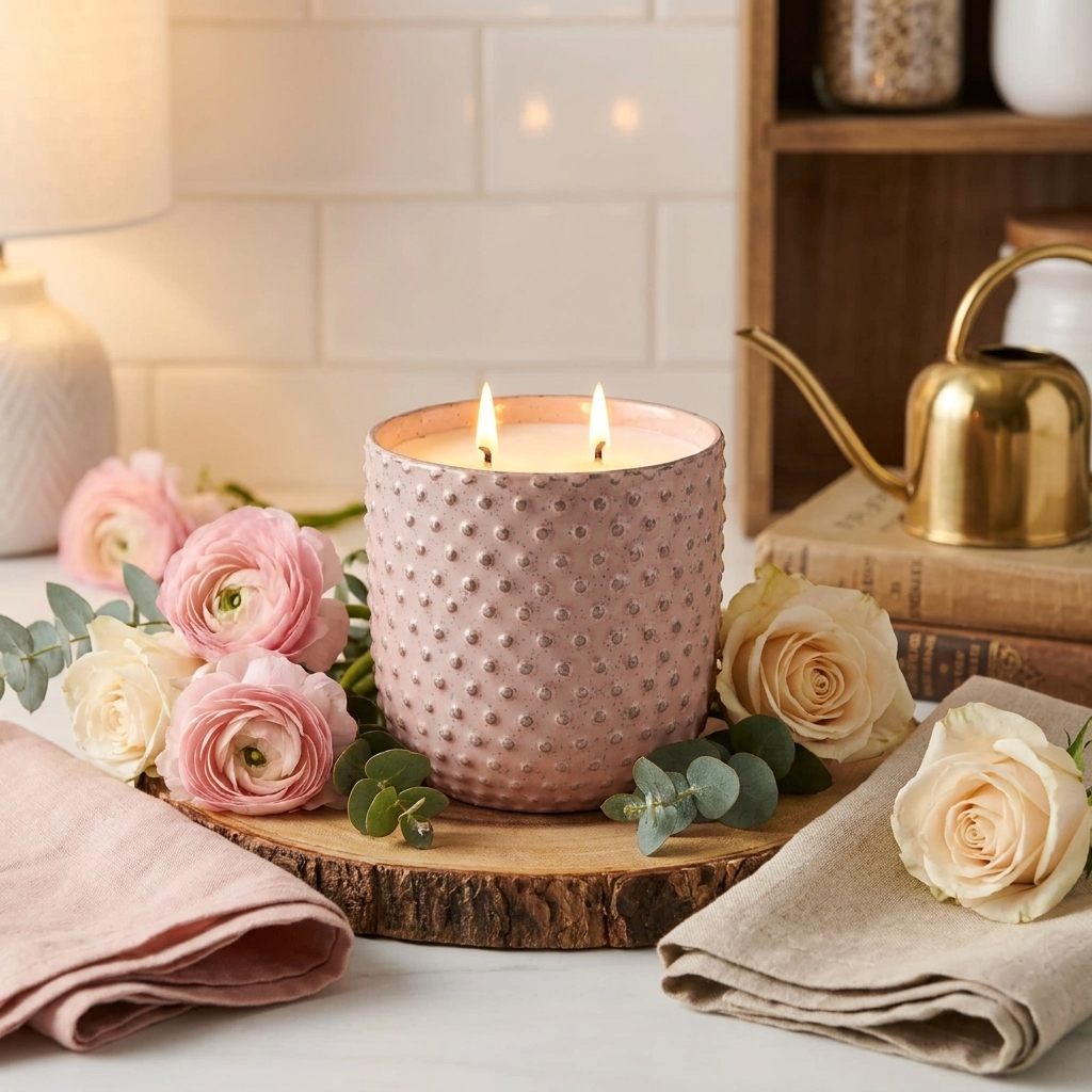 Dusty Pink Soy Candle
