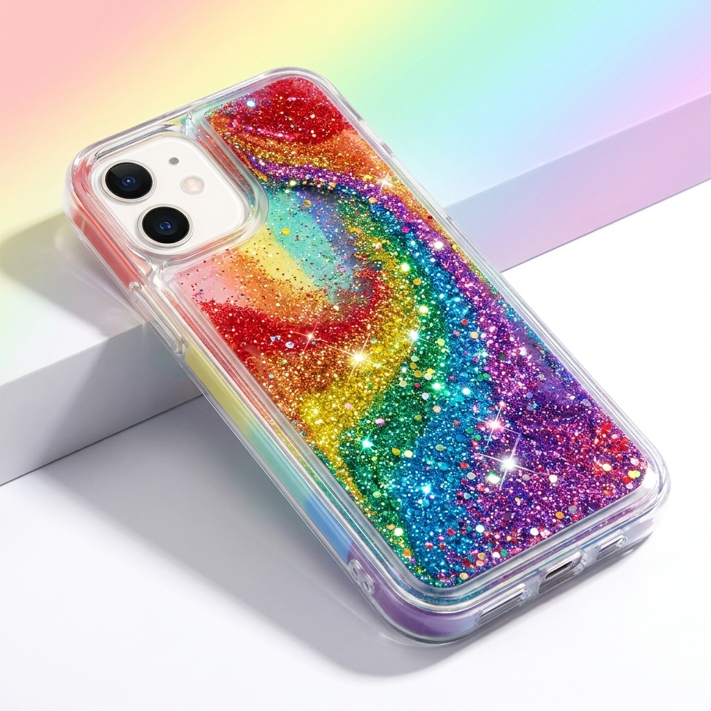 Liquid Glitter Shell Phone Case