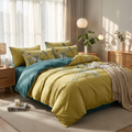Striped Satin Cotton Bedding Set