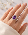 Amethyst Fashion Ring for Women