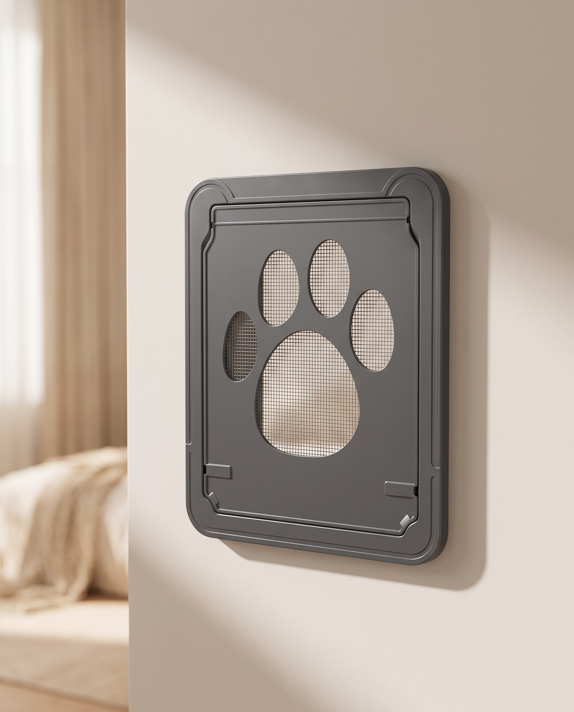 Creative Pet Door with Scratch-Resistant Design