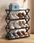 X-Type Multi-Functional Shoe Rack With Two Layers