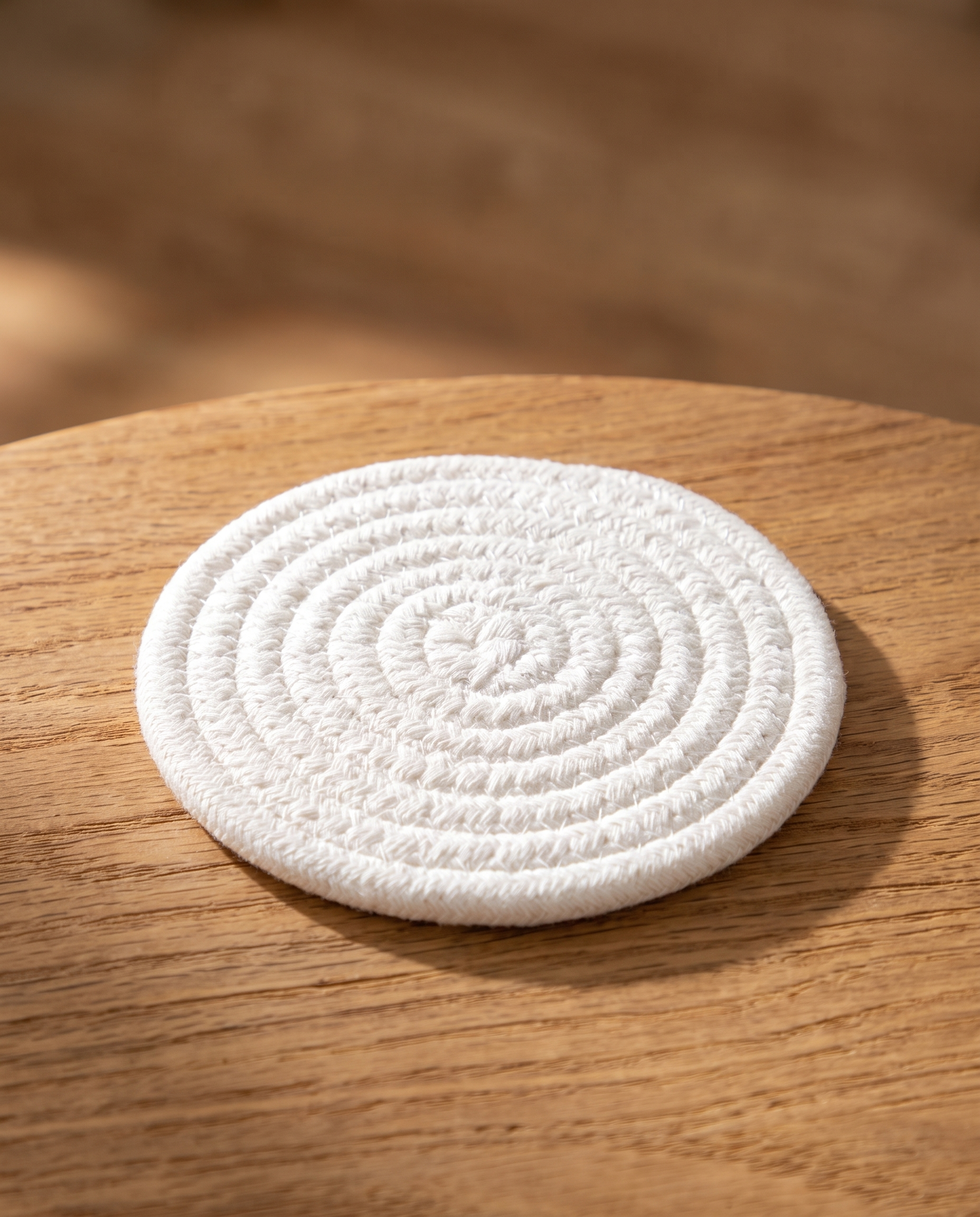 Handmade Braided Fabric Drink Coaster - Super Absorbent