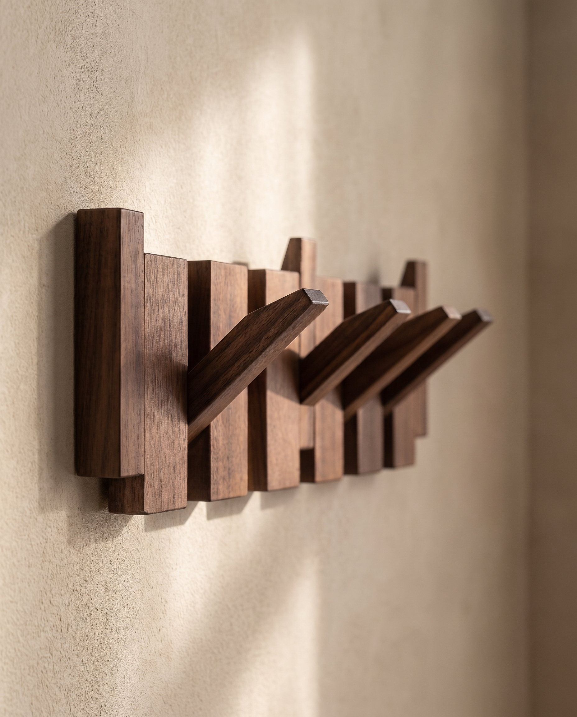 Simplicity Piano Key Wall Coat Rack (One Piece)