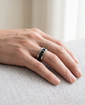 Stainless Steel Spinner Fidget Ring for Men