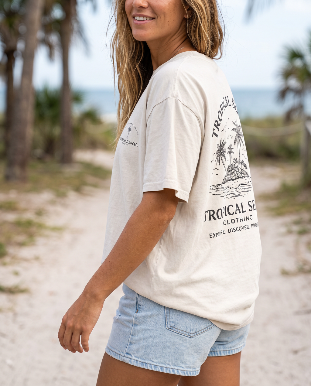 Oversized Perfect Palm  faded t-shirt