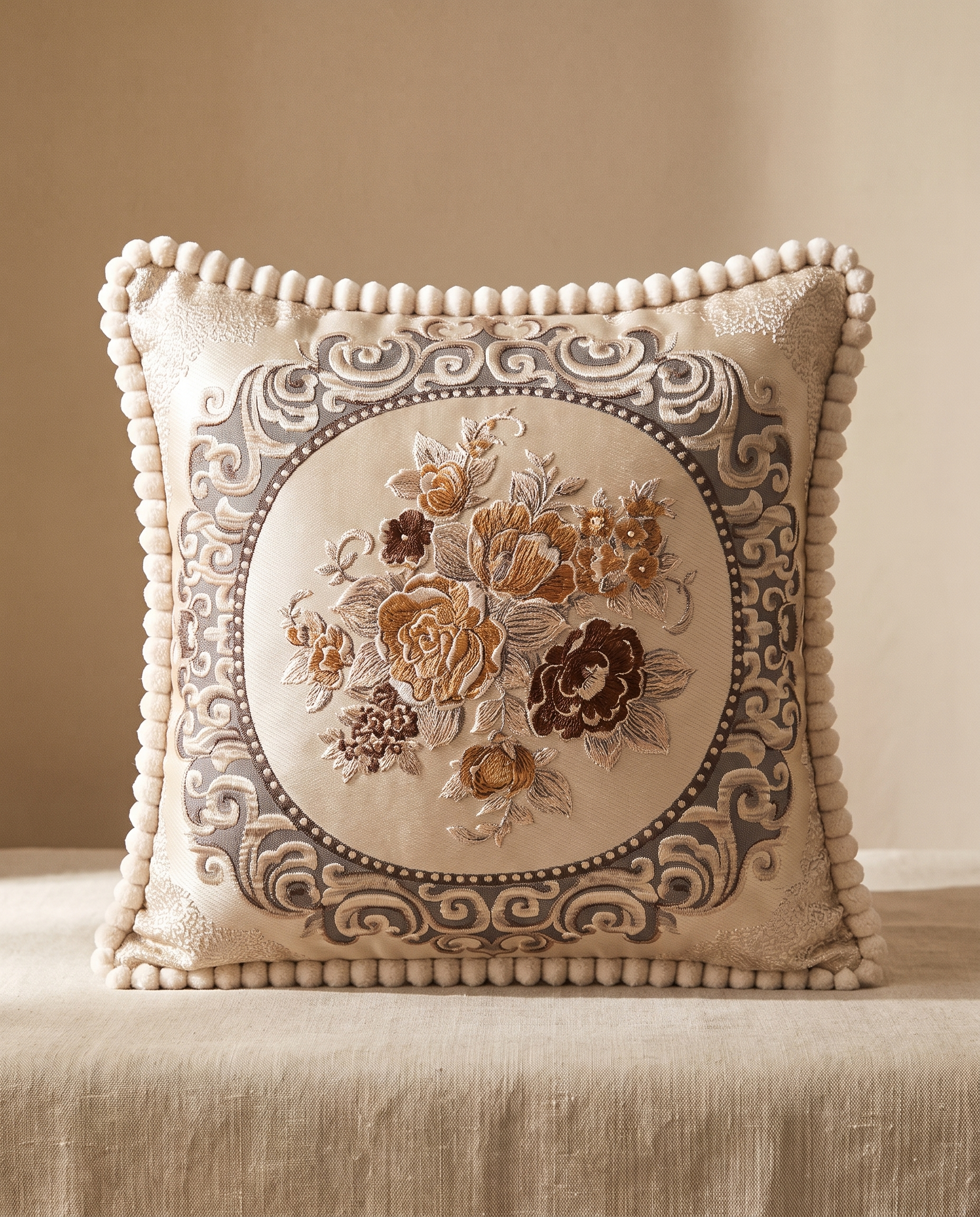 European Style Embroidery for Living Room Decor