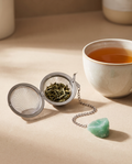 Natural Raw Gemstone Tea Filter Ball Kitchen Gadget