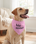 Big Sister Dog Bandana - Baby Announcement Pet Scarf