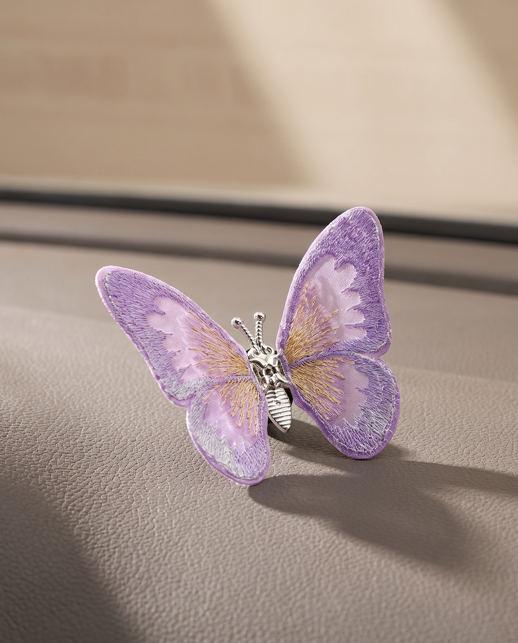 Moving Embroidery Butterfly Car Accessories