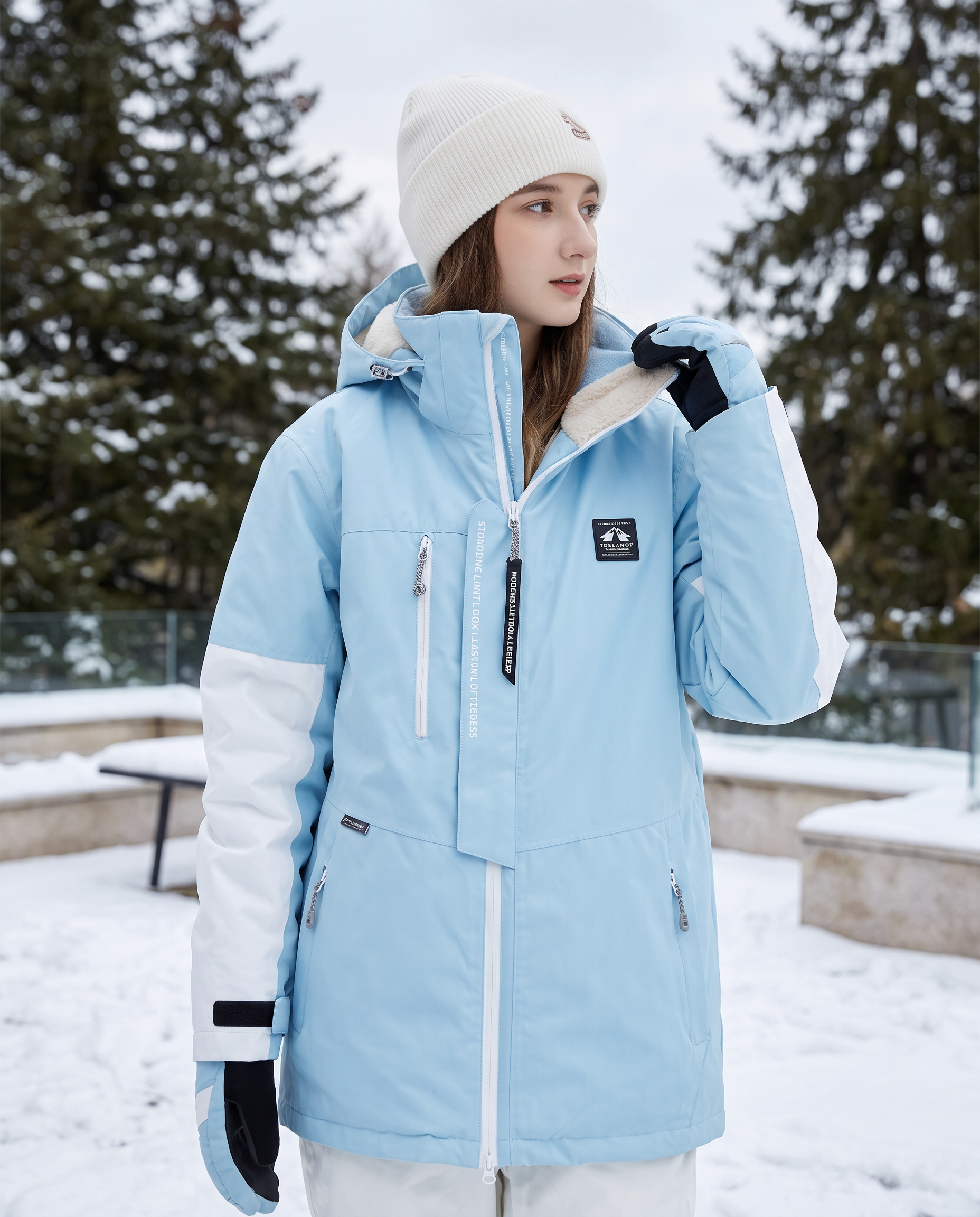 Loose Fleece-lined Hoodie for Women's Fashion