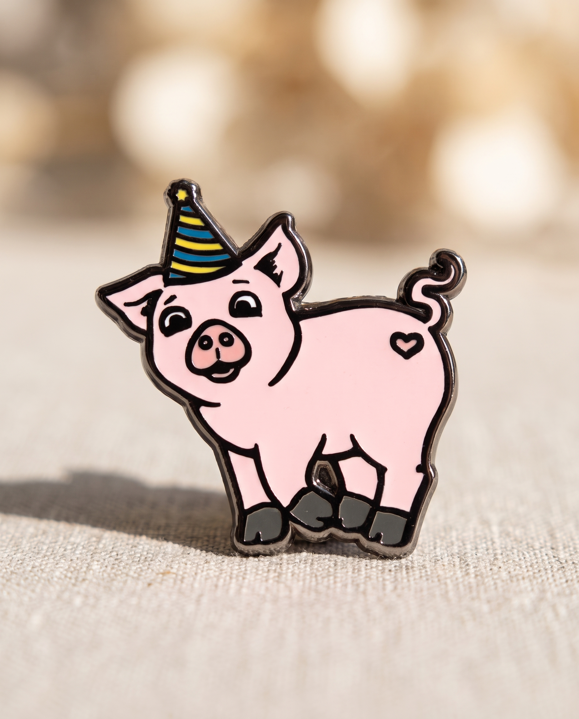 Birthday Party Pig Fridge Magnet